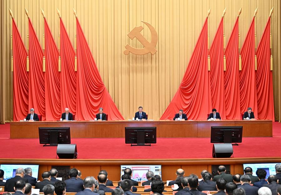 ??1月6日,中共中央总书记、国家主席、中央军委主席习近平在中国共产党第二十届中央纪律检查委员会第四次全体会议上发表重要讲话。李强、赵乐际、王沪宁、蔡奇、丁薛祥、李希出席会议。